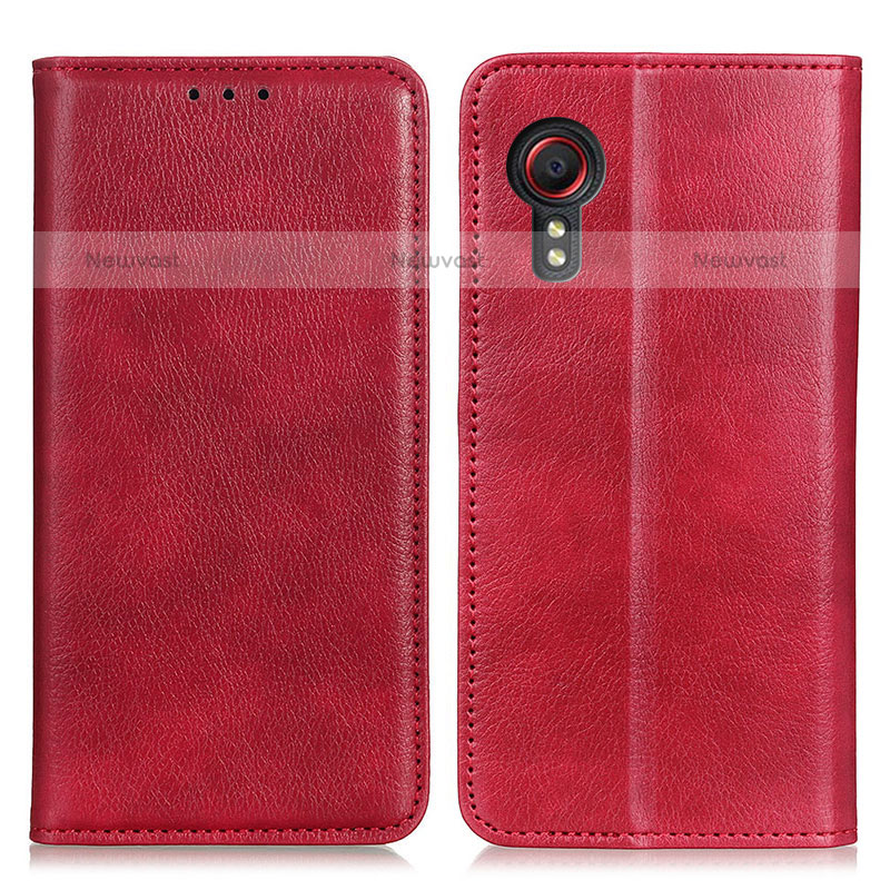 Leather Case Stands Flip Cover Holder N01P for Samsung Galaxy XCover 5 SM-G525F