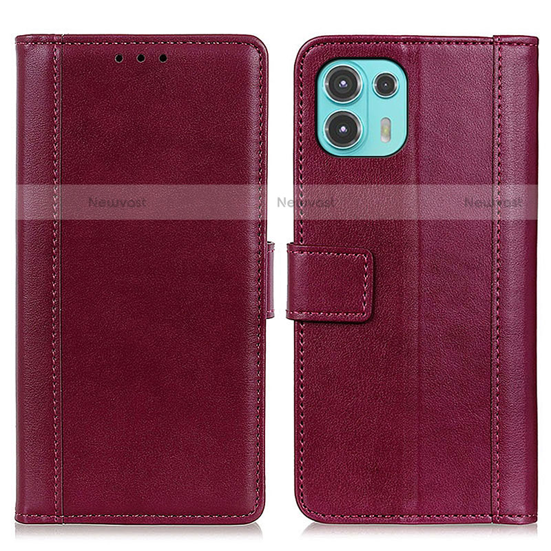 Leather Case Stands Flip Cover Holder N02P for Motorola Moto Edge 20 Lite 5G