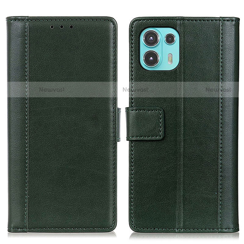 Leather Case Stands Flip Cover Holder N02P for Motorola Moto Edge 20 Lite 5G