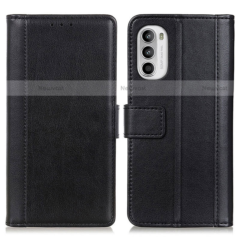 Leather Case Stands Flip Cover Holder N02P for Motorola Moto Edge (2022) 5G