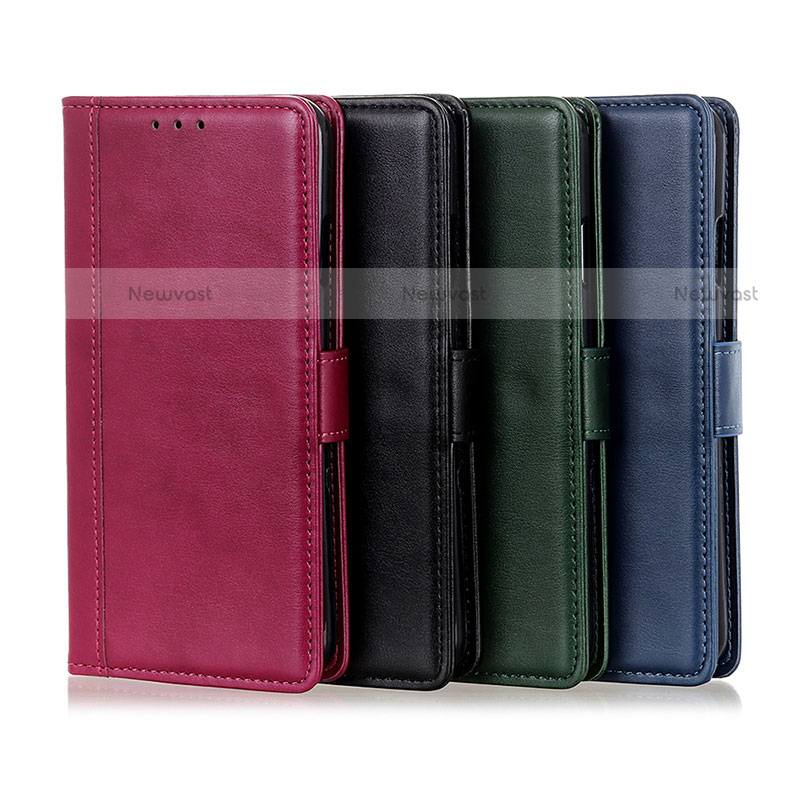 Leather Case Stands Flip Cover Holder N02P for Motorola Moto G10