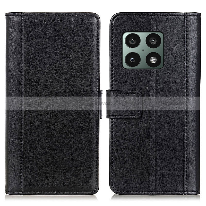 Leather Case Stands Flip Cover Holder N02P for OnePlus 10 Pro 5G