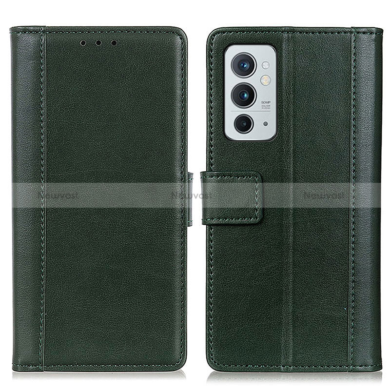 Leather Case Stands Flip Cover Holder N02P for OnePlus 9RT 5G