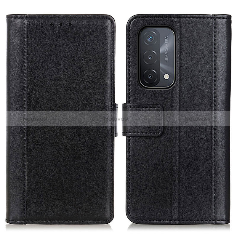 Leather Case Stands Flip Cover Holder N02P for Oppo A54 5G