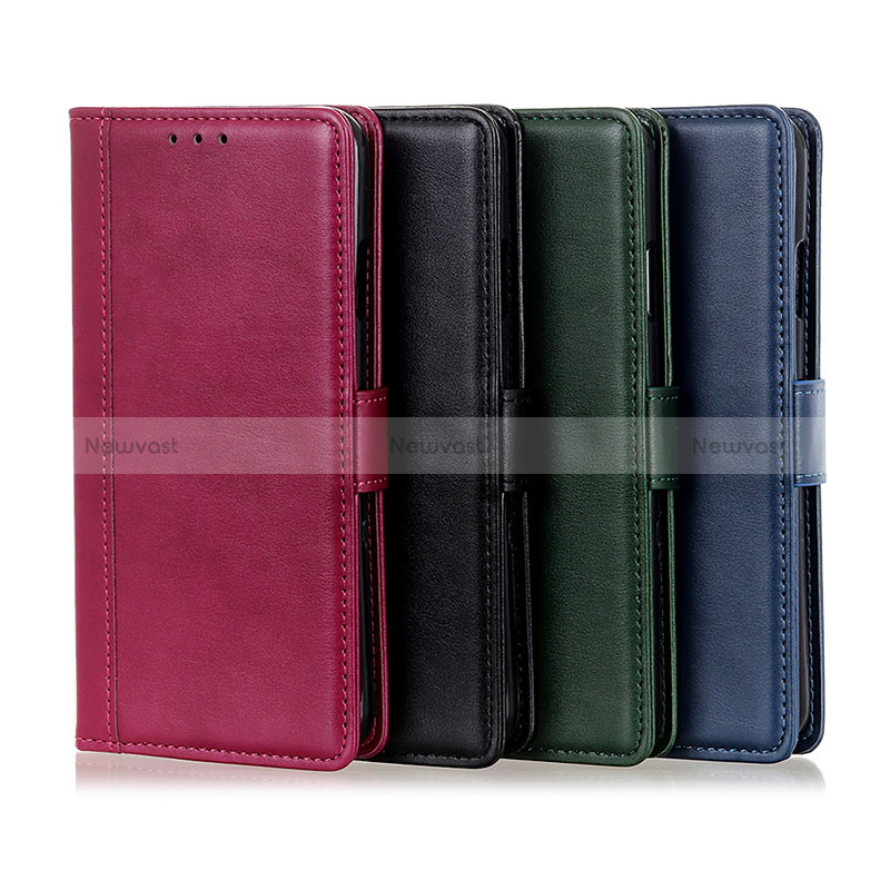 Leather Case Stands Flip Cover Holder N02P for Oppo Reno5 F
