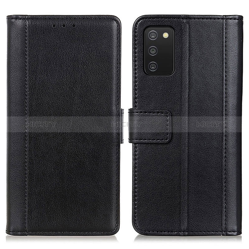 Leather Case Stands Flip Cover Holder N02P for Samsung Galaxy A03s