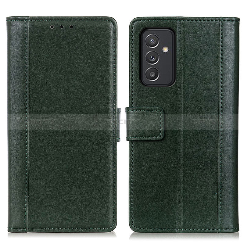 Leather Case Stands Flip Cover Holder N02P for Samsung Galaxy A05s Green