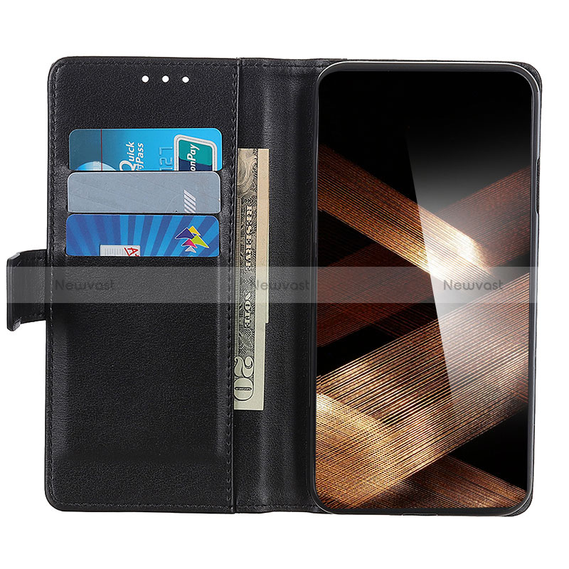 Leather Case Stands Flip Cover Holder N02P for Samsung Galaxy A15 LTE