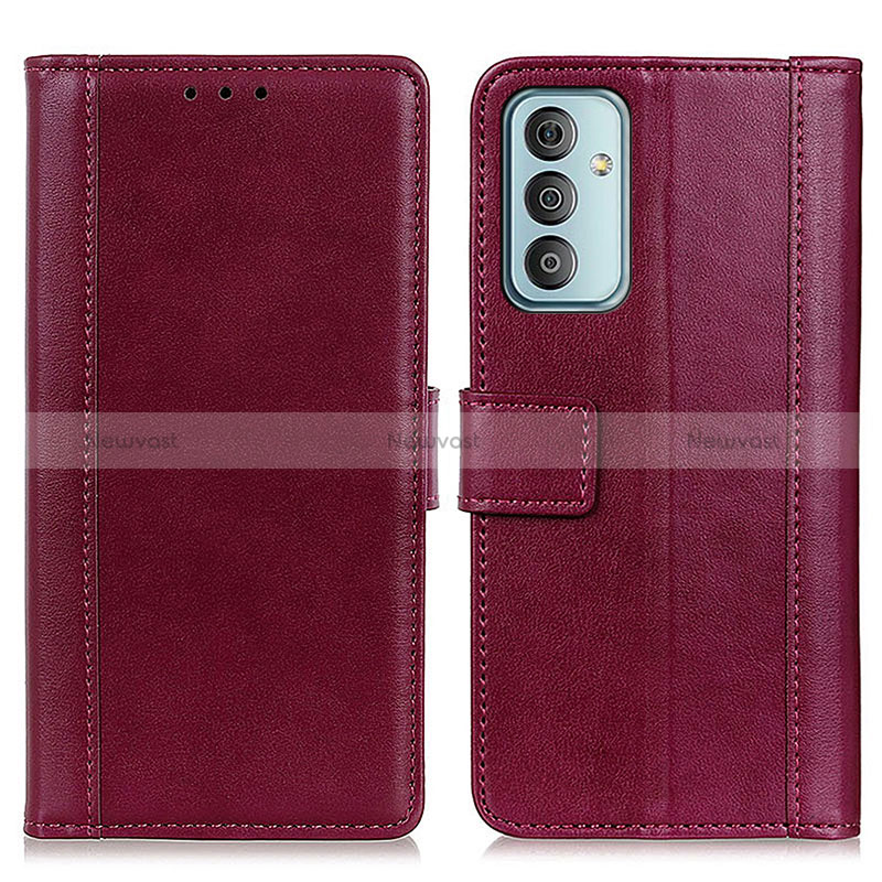 Leather Case Stands Flip Cover Holder N02P for Samsung Galaxy M23 5G