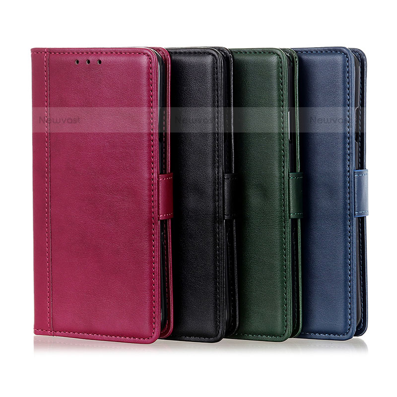 Leather Case Stands Flip Cover Holder N02P for Samsung Galaxy S22 5G