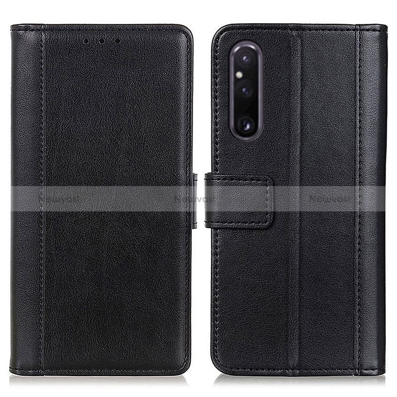 Leather Case Stands Flip Cover Holder N02P for Sony Xperia 1 V