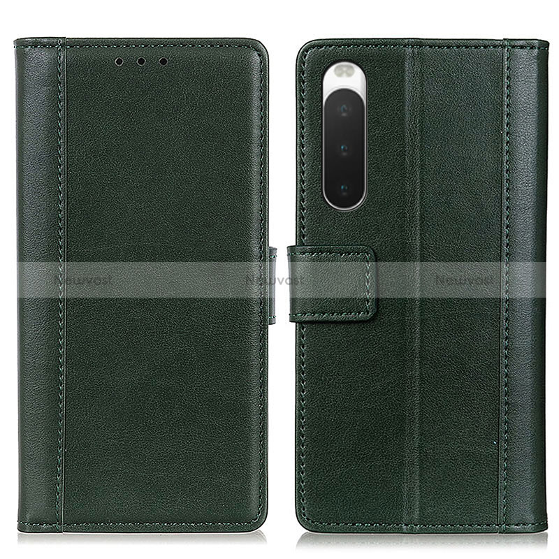 Leather Case Stands Flip Cover Holder N02P for Sony Xperia 10 IV