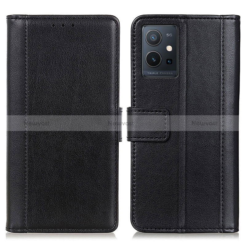 Leather Case Stands Flip Cover Holder N02P for Vivo Y55 5G