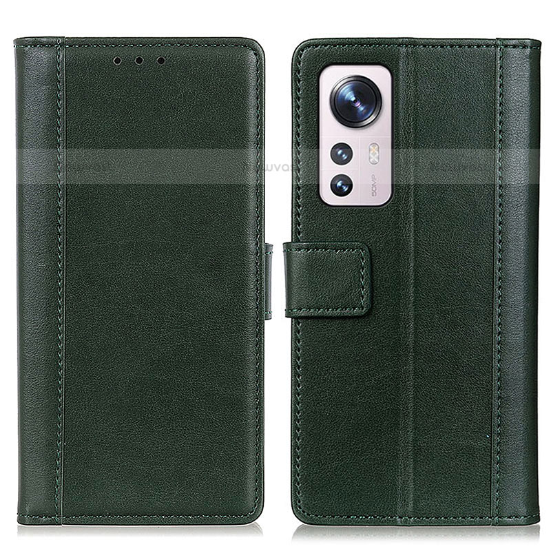 Leather Case Stands Flip Cover Holder N02P for Xiaomi Mi 12 Lite 5G