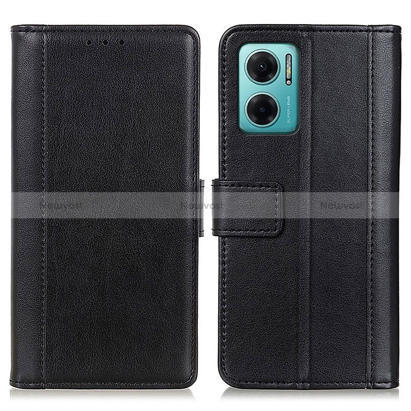 Leather Case Stands Flip Cover Holder N02P for Xiaomi Redmi 10 5G