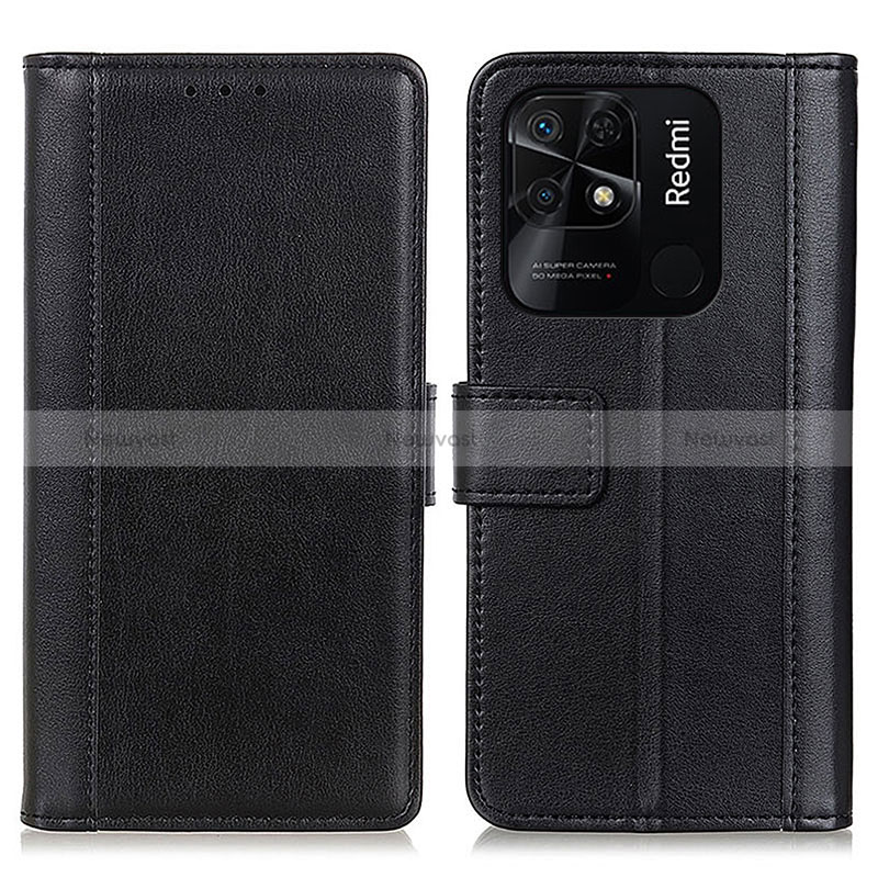 Leather Case Stands Flip Cover Holder N02P for Xiaomi Redmi 10C 4G