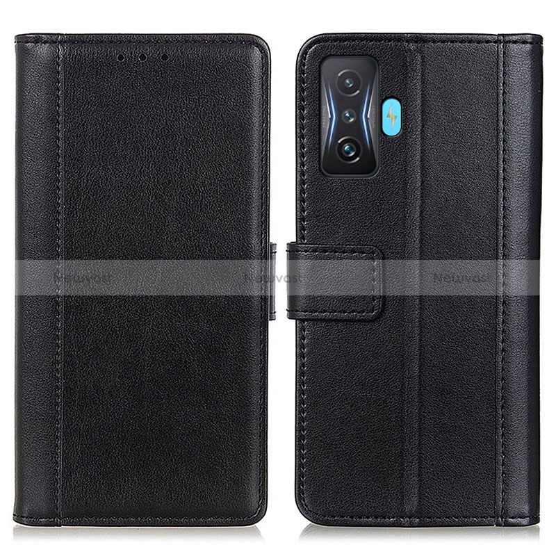 Leather Case Stands Flip Cover Holder N02P for Xiaomi Redmi K50 Gaming AMG F1 5G