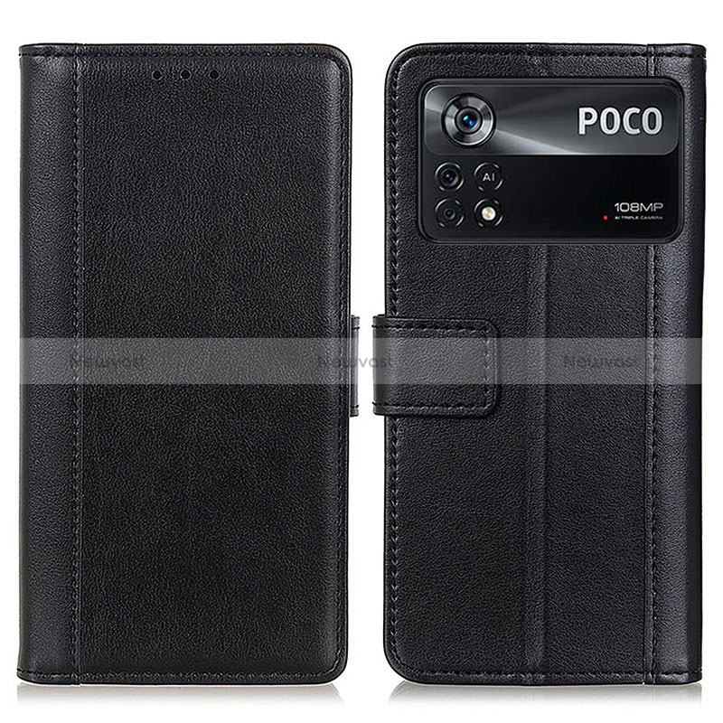 Leather Case Stands Flip Cover Holder N02P for Xiaomi Redmi Note 11E Pro 5G