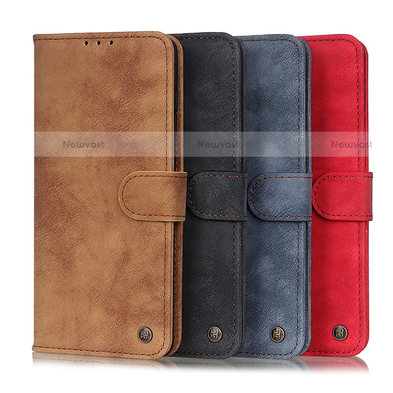 Leather Case Stands Flip Cover Holder N03P for Motorola Moto E30