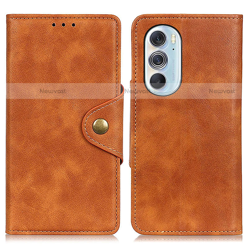 Leather Case Stands Flip Cover Holder N03P for Motorola Moto Edge Plus (2022) 5G