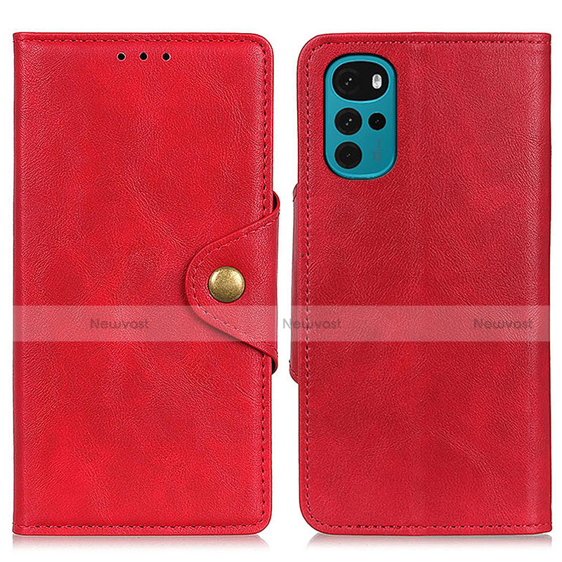 Leather Case Stands Flip Cover Holder N03P for Motorola Moto G22