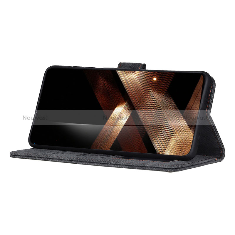 Leather Case Stands Flip Cover Holder N03P for Samsung Galaxy S24 5G