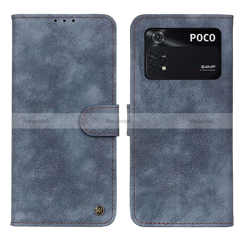 Leather Case Stands Flip Cover Holder N03P for Xiaomi Poco M4 Pro 4G