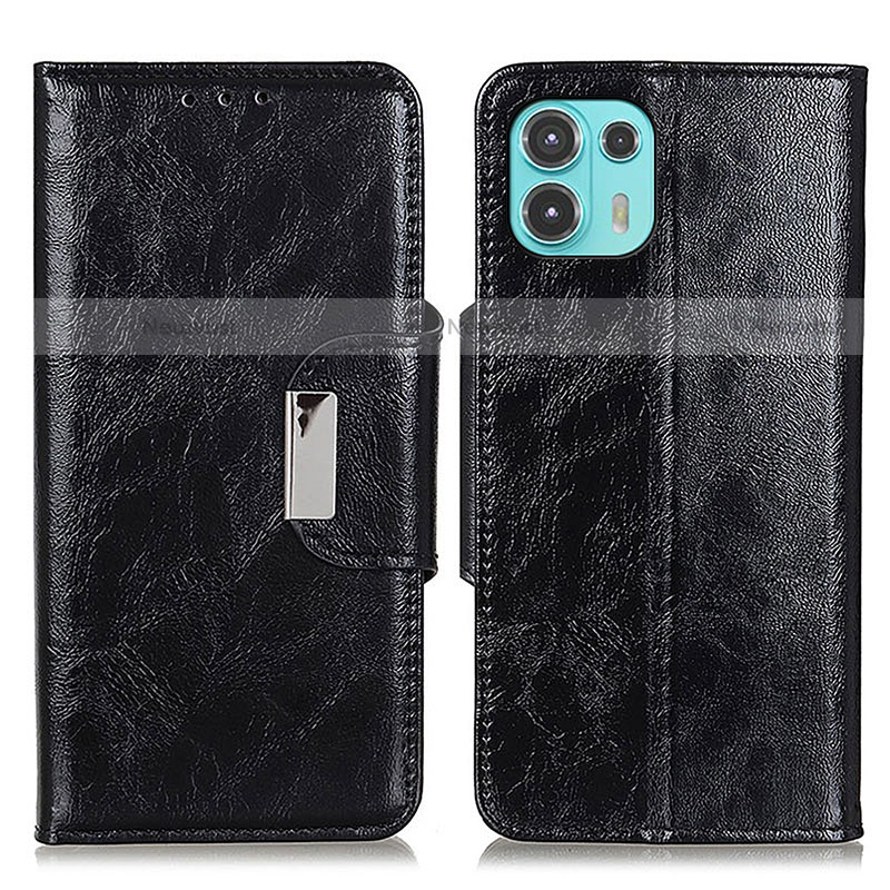 Leather Case Stands Flip Cover Holder N04P for Motorola Moto Edge 20 Lite 5G