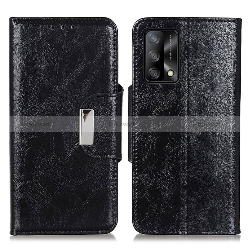 Leather Case Stands Flip Cover Holder N04P for Oppo A95 4G