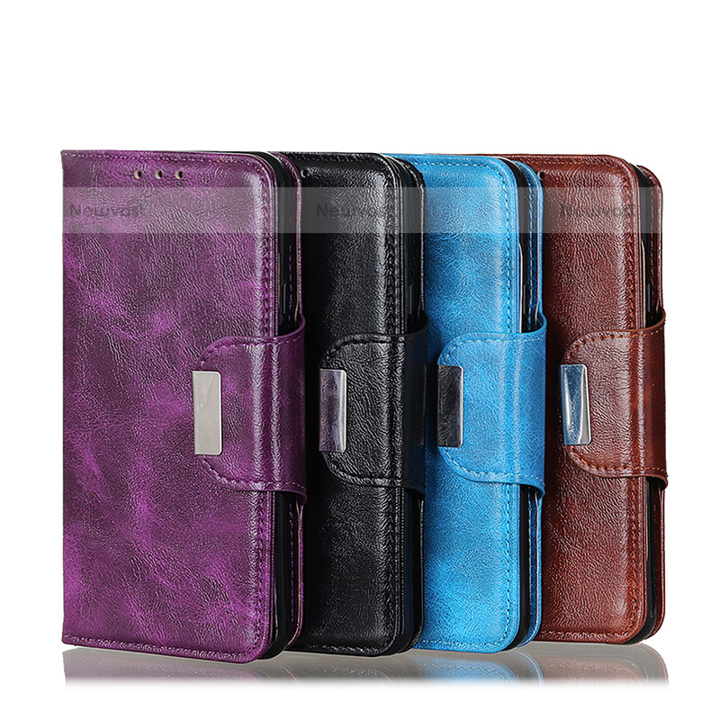 Leather Case Stands Flip Cover Holder N04P for Oppo F21 Pro 4G