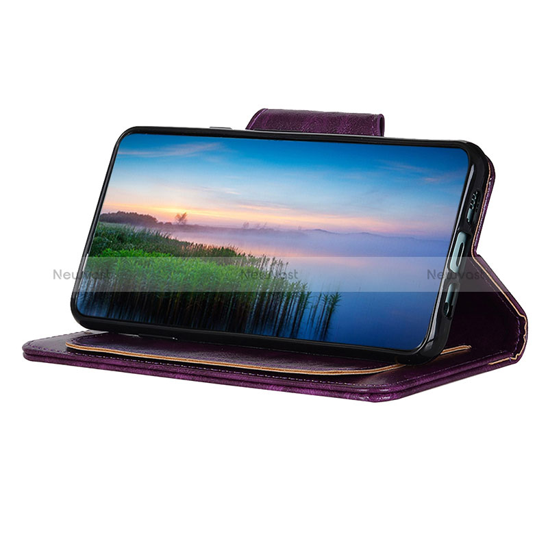 Leather Case Stands Flip Cover Holder N04P for Oppo Reno7 5G