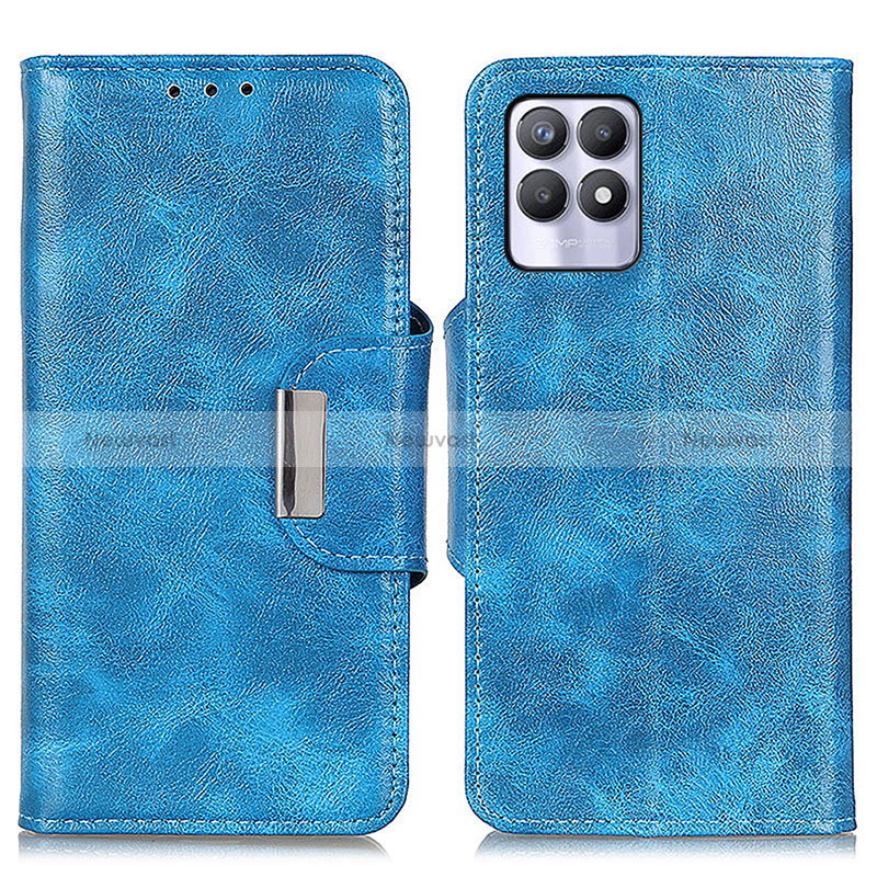 Leather Case Stands Flip Cover Holder N04P for Realme 8i