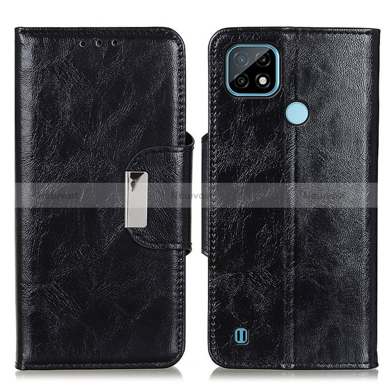 Leather Case Stands Flip Cover Holder N04P for Realme C21