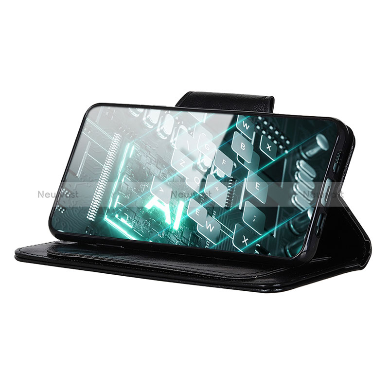 Leather Case Stands Flip Cover Holder N04P for Samsung Galaxy M23 5G