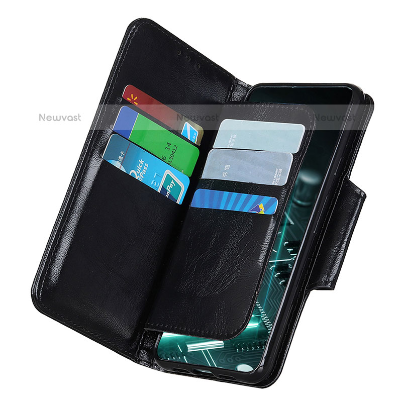 Leather Case Stands Flip Cover Holder N04P for Samsung Galaxy M32 4G