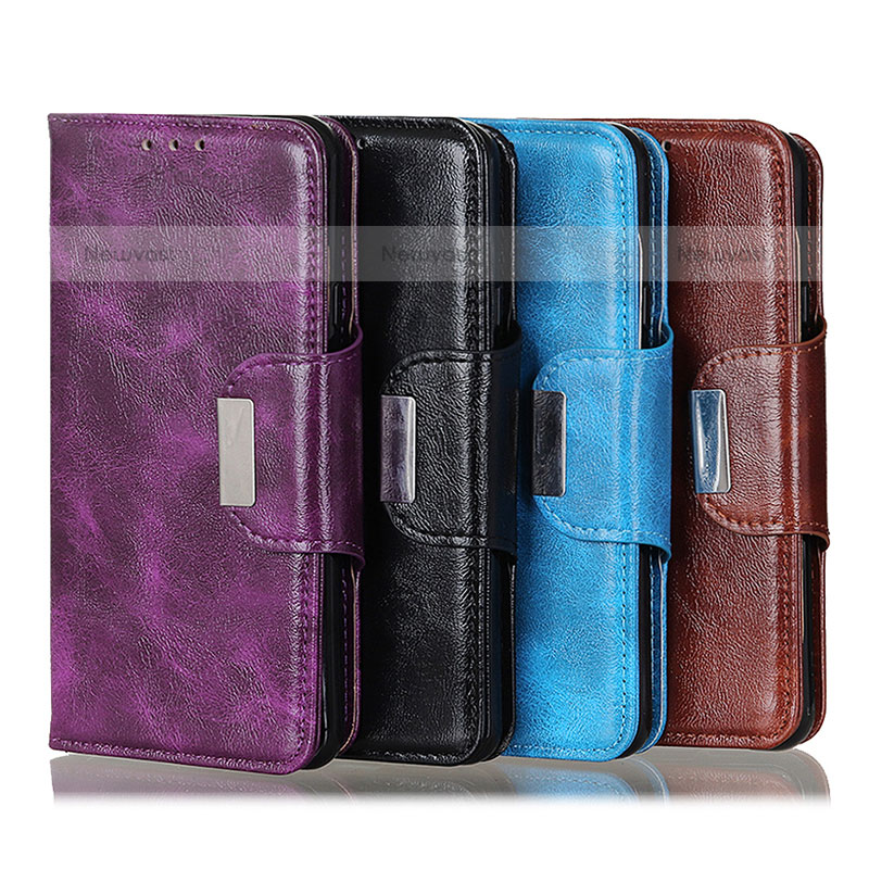 Leather Case Stands Flip Cover Holder N04P for Samsung Galaxy M33 5G