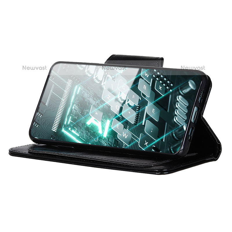 Leather Case Stands Flip Cover Holder N04P for Samsung Galaxy Quantum2 5G