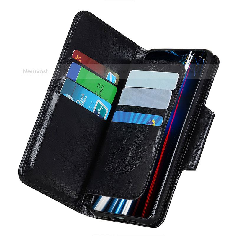 Leather Case Stands Flip Cover Holder N04P for Samsung Galaxy S21 5G