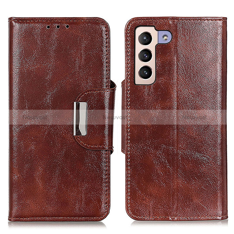 Leather Case Stands Flip Cover Holder N04P for Samsung Galaxy S24 5G