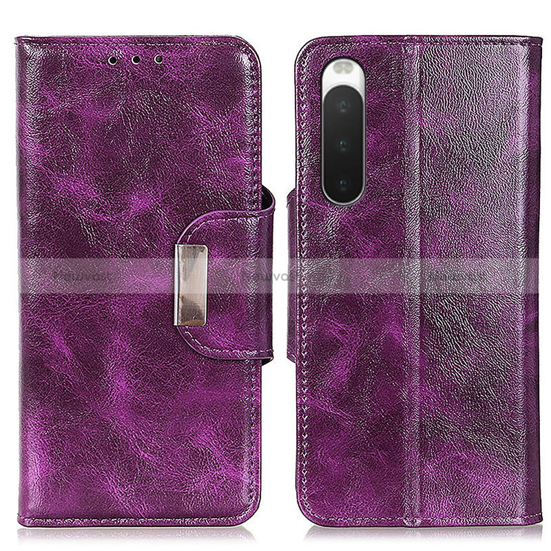 Leather Case Stands Flip Cover Holder N04P for Sony Xperia 10 IV