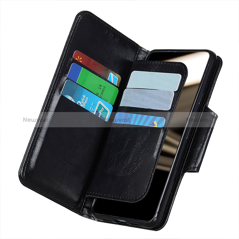 Leather Case Stands Flip Cover Holder N04P for Vivo iQOO Z6 5G
