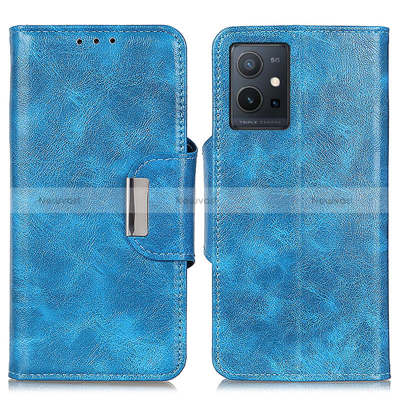 Leather Case Stands Flip Cover Holder N04P for Vivo Y33e 5G