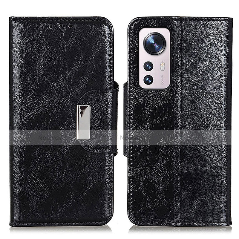 Leather Case Stands Flip Cover Holder N04P for Xiaomi Mi 12 5G