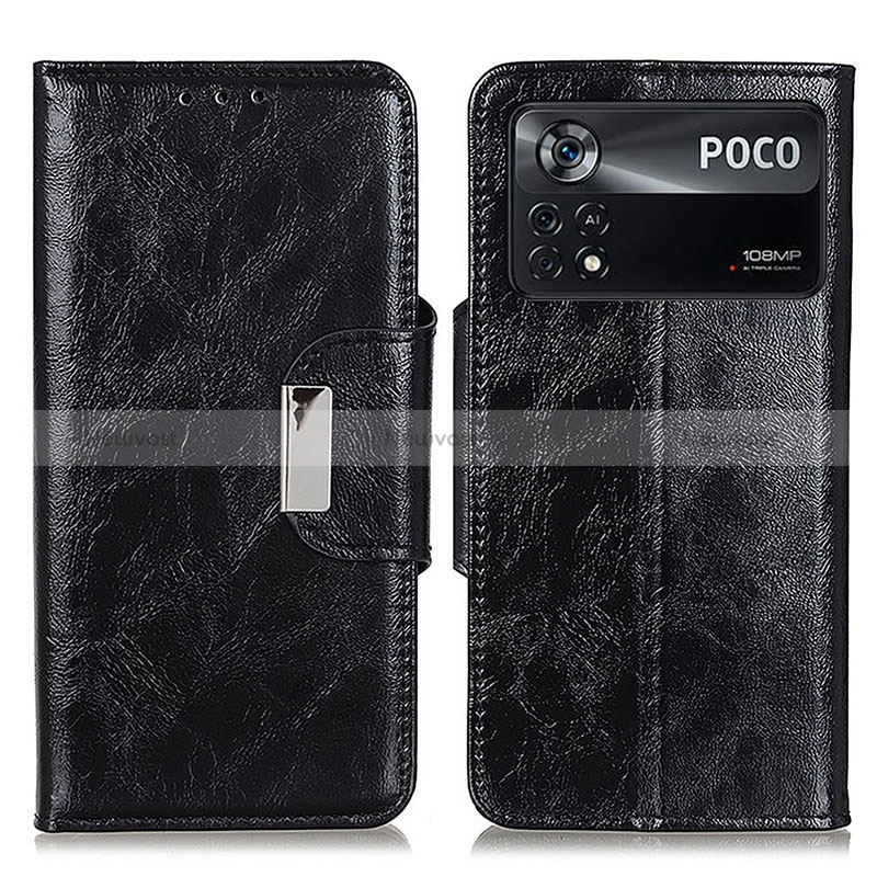 Leather Case Stands Flip Cover Holder N04P for Xiaomi Poco X4 Pro 5G