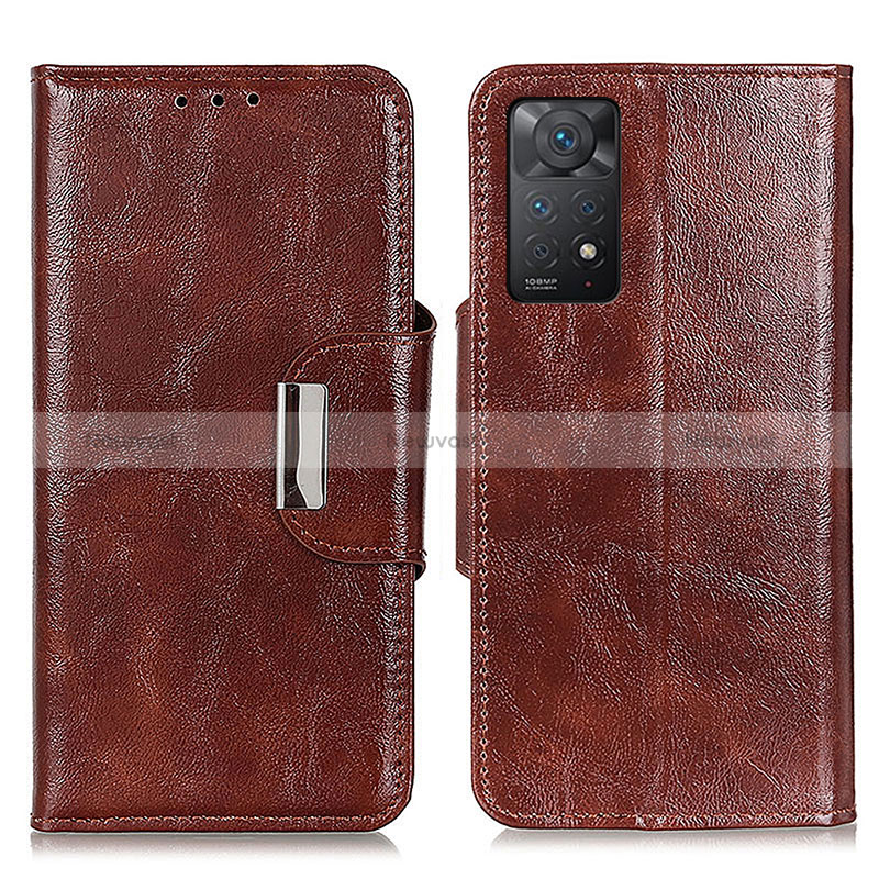 Leather Case Stands Flip Cover Holder N04P for Xiaomi Redmi Note 11 Pro 5G