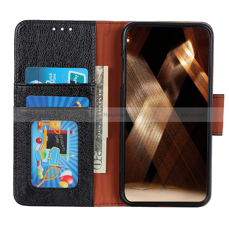 Leather Case Stands Flip Cover Holder N05P for Huawei Honor 90 Lite 5G