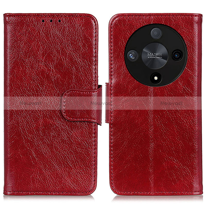 Leather Case Stands Flip Cover Holder N05P for Huawei Honor Magic6 Lite 5G