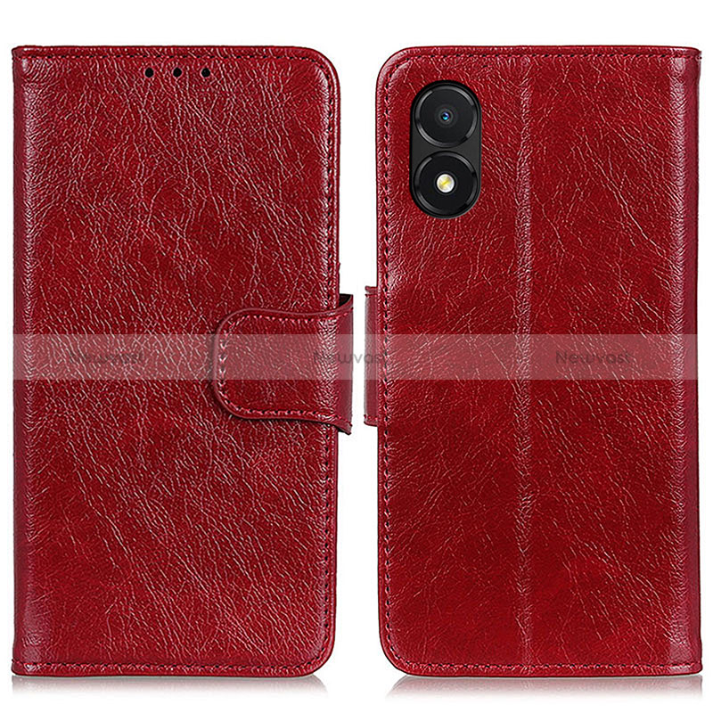 Leather Case Stands Flip Cover Holder N05P for Huawei Honor X5