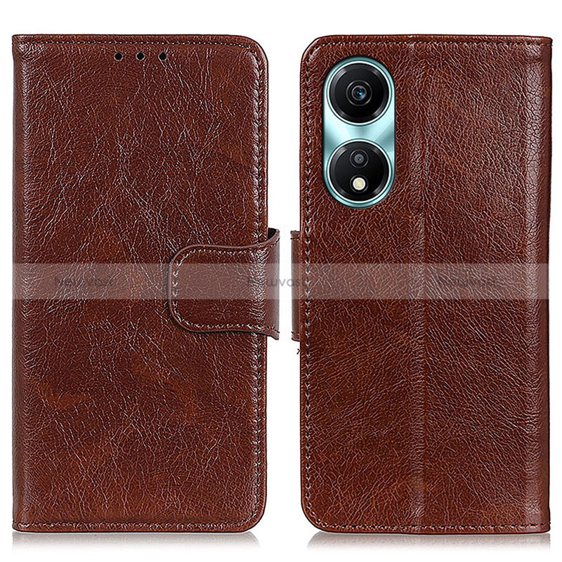 Leather Case Stands Flip Cover Holder N05P for Huawei Honor X5 Plus