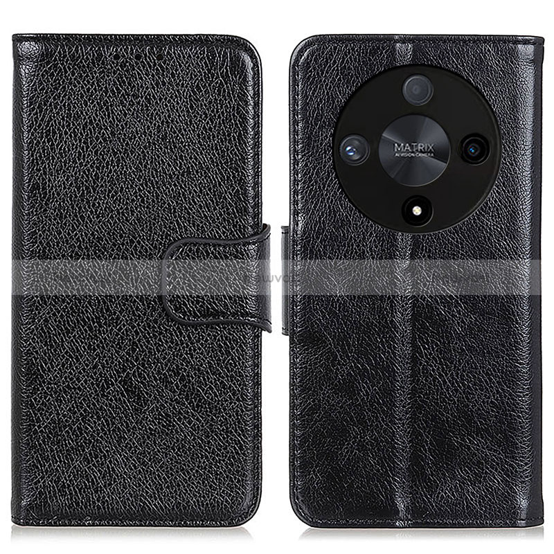 Leather Case Stands Flip Cover Holder N05P for Huawei Honor X9b 5G